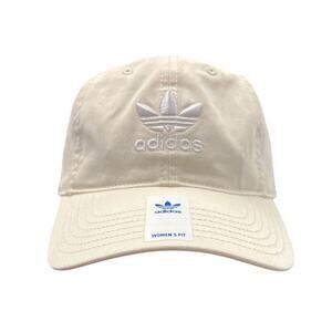 Adidas Womens Originals Relaxed Strapback Hat Wonder White Adjustable FZ6611